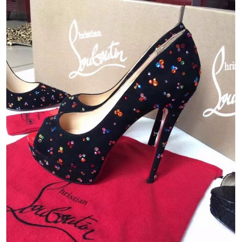 Christian Louboutin Lady Peep suede